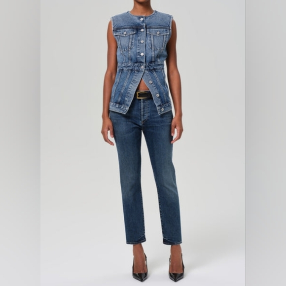 Citizens Of Humanity Women's Jeans Size 30 Emerson Crop Slim Boyfriend - Picture 1 of 11